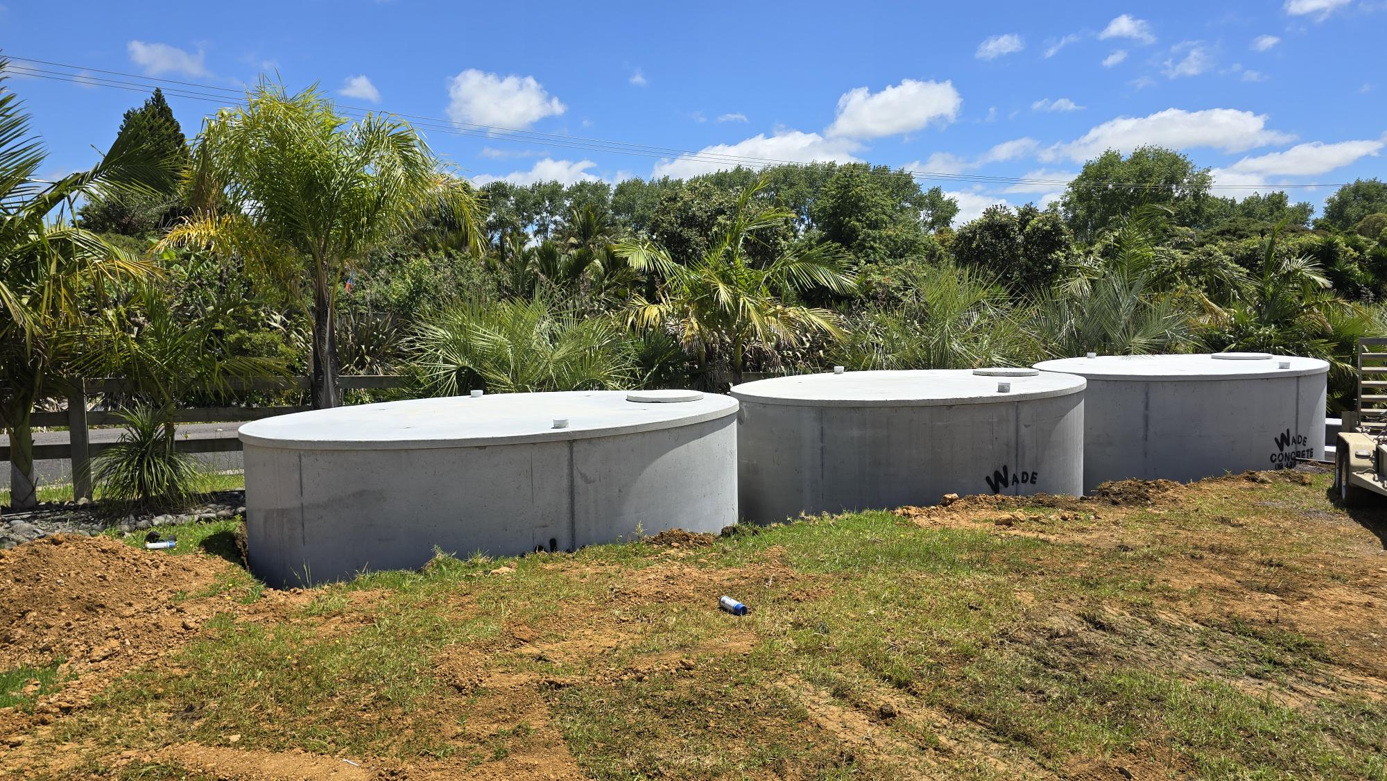 Precast concrete water tank manufactured for residential and rural use